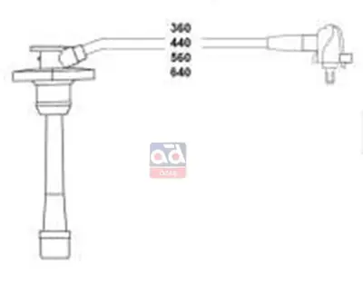 HELLUX HBX-3670 Buji Kablo Takimi 97> Corolla Enj. IC204 1501435 49408 9091921520 EPS1501209 941318111188 9091915511 9091915595 9091915510 73623