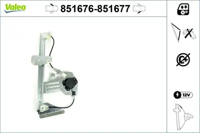 Valeo 851676 Cam Mekanizmasi Smart Fortwo Coupe Sadece Mekanizma On Sol WR_851676_