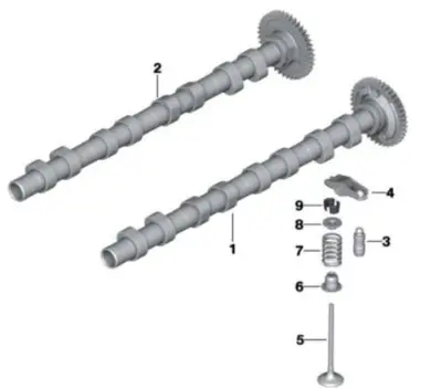 ESTAŞ EST04041 Eksantrik Mili Bmw N47 116d 320d F10 F20 E90 Eksoz Çelik 1131 8575 438