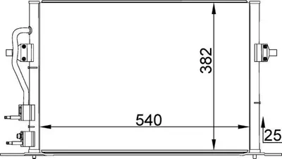 BEHR MAHLE 3031376 Klima Kondenseri Mondeo Ii-Cougar 98> (545x400x... 1022553 4147369 4147369