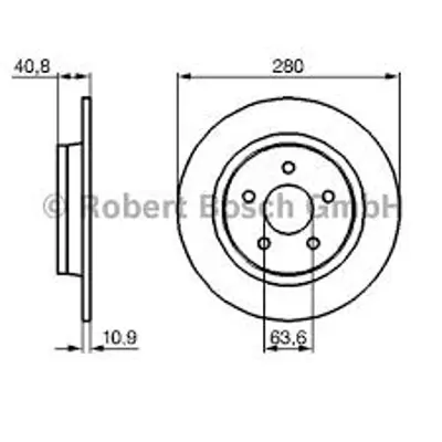 Bosch  0986479170 Arka Fren Aynasi Focus Ii04>11 C-Max -Nbsp;07>09 ... ME7M5J2A315BA 7M512A315BB 30769113