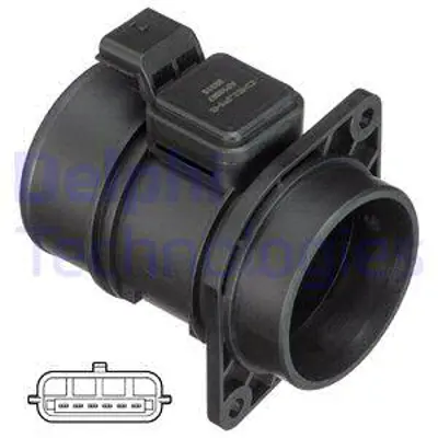DELPHI  AF10367-12B1 Hava Kütle Ölçer (Debimetre) Megane Ii 02>08 Ka... 8200280060 1658000Q0A 93856812