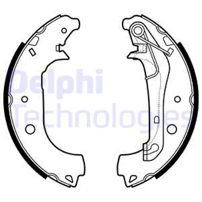 DELPHI  LS2157 Arka Fren Pabucu Ecosport 11/2017 > 2173521 CN152200AB