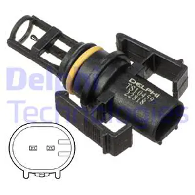 DELPHI  TS10459 Hava Sicaklik Sensoru Mercedes W168 W176 W202 W203... A6511530028 2D0905379A