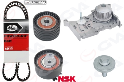 GVA 59WPK1423G Devirdaimli Eksantrik Gergi Kiti Clio Ii 01> Cl... 7701477014 130C17529R 130C10178R