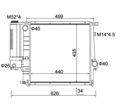 MAGNETI MARELLI  359000300660 Motor Su Radyatoru Man/Sanz (Klimali) Bmw M40 M43 ... 