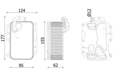 BEHR MAHLE  CLC279000S Ölkühler Audi A4 059117015K