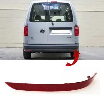 PRO-A 291988 Reflektor Arka Tampon Sag Caddy 2016-2022 2K5945106D 1111007002 5854930 VG9074353 2K5945106B 1711007002 9563889 2297698 14274955