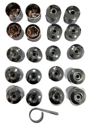 PRO-A 294253 Bijon Kapak Seti Full Krom 16 Normal -4 Sifreli Se... 6J0601173B