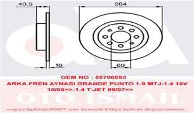 TRW  DF4740 Arka Fren Aynasi Corsa E 14> Adam 13> Punto ... 50902167 92145903 1815202351 1153954 230857 BD1371 93167282 5053 312351 95526494