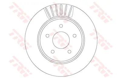TRW  DF6789 Arka Fren Diski Renault Koleos Ii 16> Nissan X-... 432064423R 92278103 BDS1549 1815312297 N2047V 9C92911 200253620 BS7866B N3311066 DP157