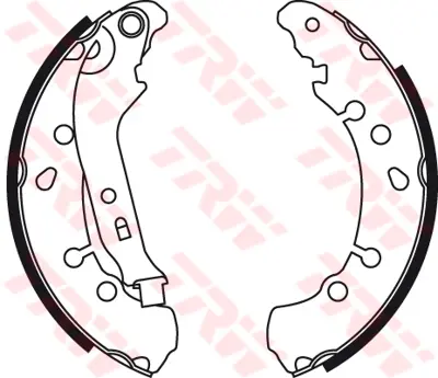 TRW  GS8778 Arka Pabuç Balata Yaris 1.3 Vvti-1.33 Vvti-1.4d-4d... 044950D040 044950D090