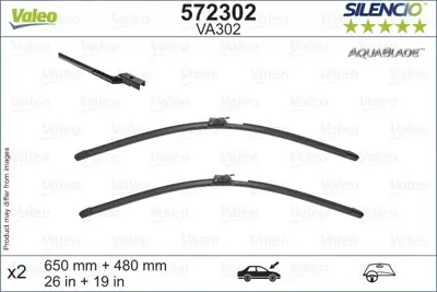 Valeo  572302 Silecek Supurgesi   (X2) (650-480 Mm) Volvo Xc60 I... 1613160080 1611870280 1478404 3397001803 3397007426 86542AL020 1556082 95599922 A2128201745 22742323