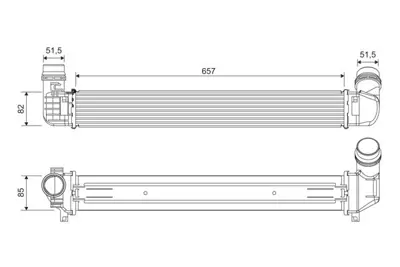 Valeo  818389 Turbo Radyatörü Renault Fluence 2062048 144960024R QIC138 243900 KRT4461 43004461 RTA4461 4881240 30916 96569