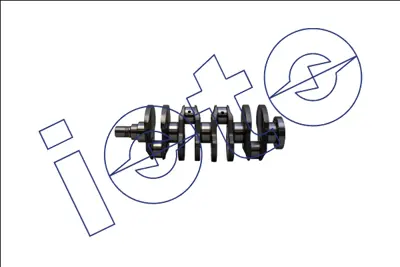 Intermobil İOTO 10901-13001 Krank Mili Doblo /Linea /Fiorino/Punto/Corsa/Astra 1,3mtj Euro 5 (Dövme Çelik) 