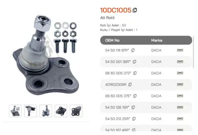 ASMETAL 10DC1005 Rotil Duster 10-> 16160100015 40808 60940808 7574011 L25565 TC2407