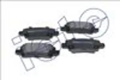 Intermobil İOTO 10101-30209 Arka Balata Simli Corolla Vvti / D4d 2002-2006 