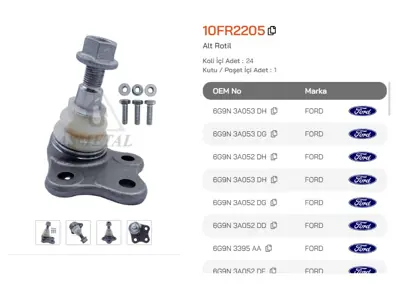 ASMETAL 10FR2205 Rotil Mondeo 07->/S-Max 06->/Galaxy 06->/Freelander 06->/S80 06->/V70 07-> 3100701