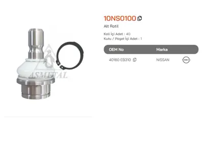 ASMETAL 10NS0100 Alt Rotil Navara 16-> 