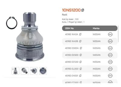 ASMETAL 10NS1200 Alt Rotil Juke 10-> / Pulsar 16-> 