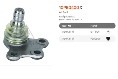 ASMETAL 10PE0400 Rotil P208 12- 3751601