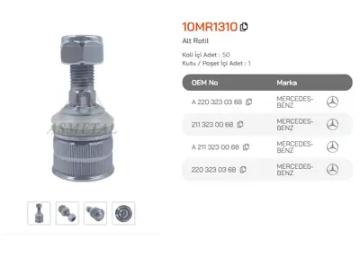 ASMETAL 10MR1800 Yan Rotil Mercedes C-Seri W205/E-Seri W213 3864401 G31107 M944 M945