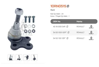 ASMETAL 10RN0515 Rotil Laguna Iii 08- 3395101