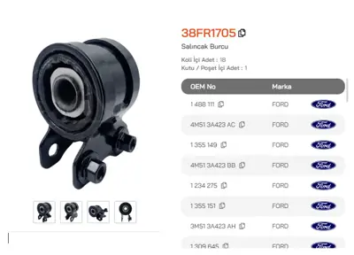 ASMETAL 38FR1705 Salincak Burcu Focus C-Max/S40 R/L 