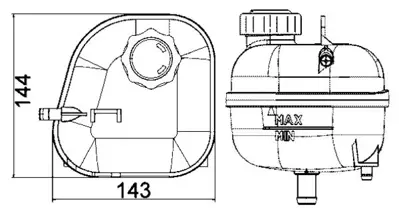 BEHR MAHLE 506606 Radyator Yedek Su Deposu Mini R50 R52 R53 17137529273 57336 SKET0960022 17137509072 53018N 8MA376737184 117193 482411 397E0023 V201567