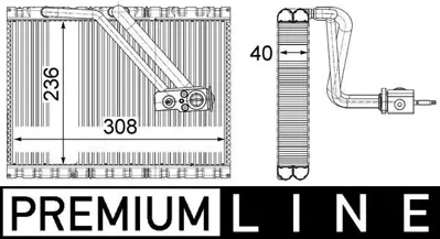 BEHR MAHLE 819848 Evaporator Mercedes Vito W447 14> A0008304801 8304801 8FV351331531 AE127000P 351331531 70818609