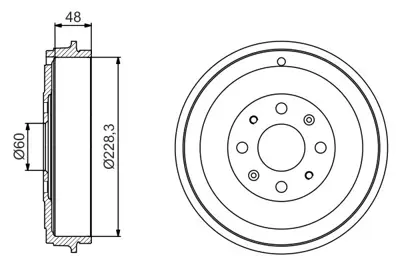 Bosch 17459 Arka Kampana Corsa D 07> Corsa E 14> Adam 13... 55701380 51901444 329262J TF252321 TA0206C 709100 BMD843510 329801J TA0206 55703043