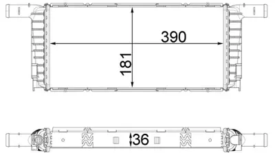 BEHR MAHLE 251738 Kühlmittelkühler Porsche 911 / Cayman 12- 