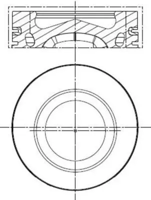 BEHR MAHLE 376031SP Piston Complete Vw 