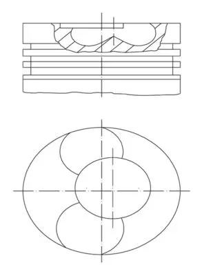 BEHR MAHLE 376099SP Piston Complete (79.51)mm Vw 