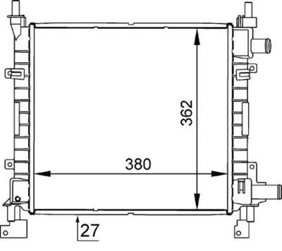 BEHR MAHLE 696057 Kühlmittelkühler Ford Ka 