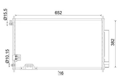 BEHR MAHLE 699148 A/C-Kondensator Honda Accord Vii (Cl) 