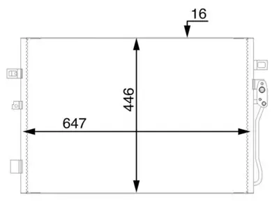 BEHR MAHLE 699321 A/C-Kondensator Fiat Freemont/Dodge Journ 