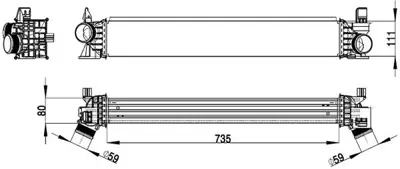 BEHR MAHLE 71492 Ladeluftkühler Fiat Ducato X250 