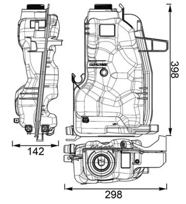 BEHR MAHLE 72211ST Ausgleichsbehälter Range Rover 5.0l 