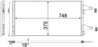 BEHR MAHLE 734162 Klima Radyatörü (Kondansatör) Peugeot Boxer 06>... 1649790580 1391281080 1610136780 6455FS 6455HE 6455EQ 1344098080 1623816180 1361236080 43249