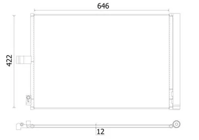 BEHR MAHLE 734458 Klima Radyatoru Mercedes C218 X218 W212 S212 C207 ... A0995001554 8FC351008421 M7171010 995000354 MS5700D AC68000P A0995000354 30015702 995001554 995000654