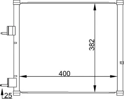 BEHR MAHLE 734953 A/C-Kondensator Ford Ka 