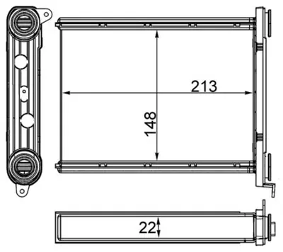 BEHR MAHLE 735060 Innenraum-Wärmetauscher Renault Megane   08- 