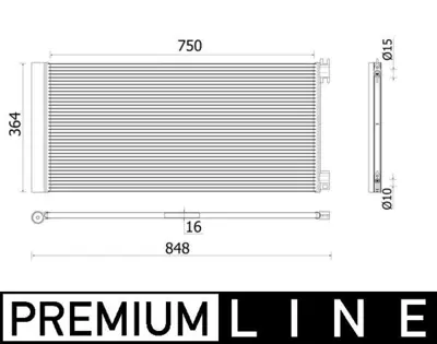 BEHR MAHLE 735380 A/C-Kondensator Opel Vivaro / Ren Traffic 