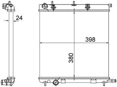 BEHR MAHLE 735561 Radyatör Brazing C3 04/02>207 02/06>1007 04/... 1330C0 133365 1330C2 1330Q0 1301M6 133395 1330w8 1330S1 9638520280 1330TS