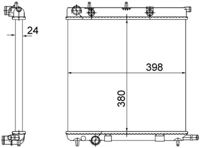 BEHR MAHLE 735561 Radyatör Brazing C3 04/02>207 02/06>1007 04/... 1330C0 133365 1330C2 1330Q0 1301M6 133395 1330w8 1330S1 9638520280 1330TS