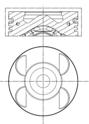 BEHR MAHLE 742003SP Piston Complete (88)mm Mb 