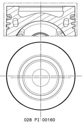 BEHR MAHLE 742123SP Piston Complete (81.5)mm Vw 