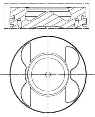 BEHR MAHLE 742124SP Piston Complete (83)mm Mb 