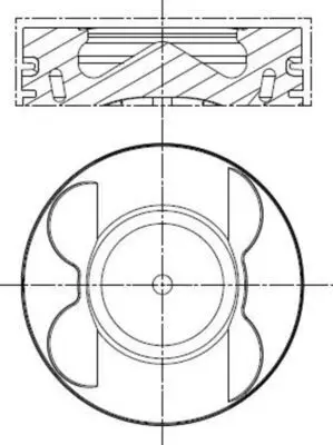 BEHR MAHLE 742128SP Piston Complete (83.5)mm Mb 